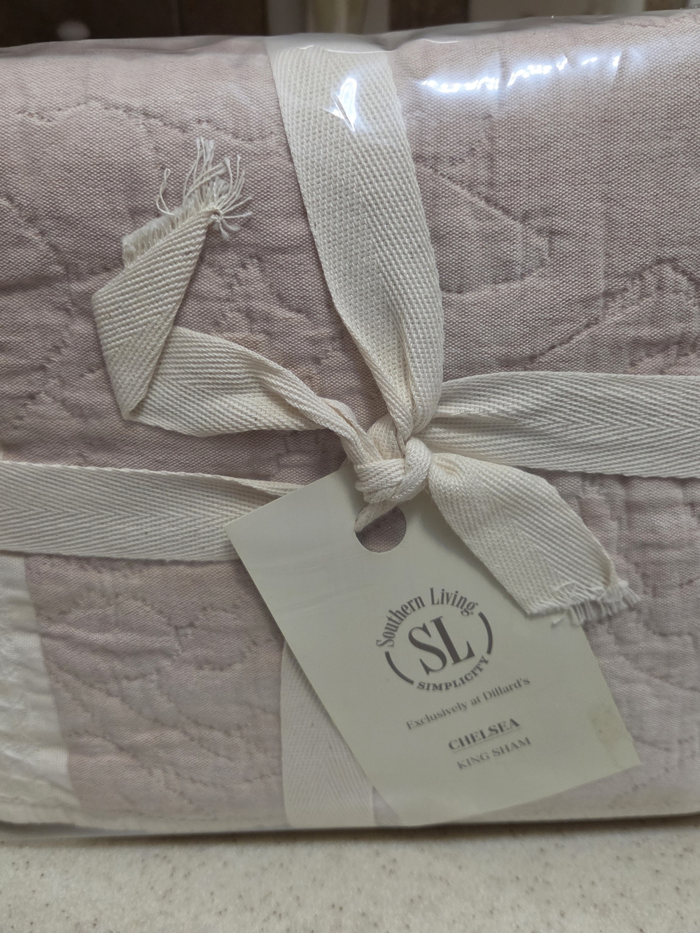 Southern Living Chelsea King Sham - Blush